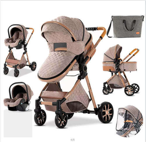 Bolina 3 IN 1 Baby Stroller(Khaki)